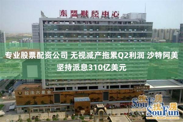 专业股票配资公司 无视减产拖累Q2利润 沙特阿美坚持派息310亿美元