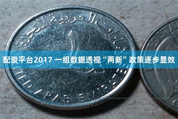 配资平台2017 一组数据透视“两新”政策逐步显效