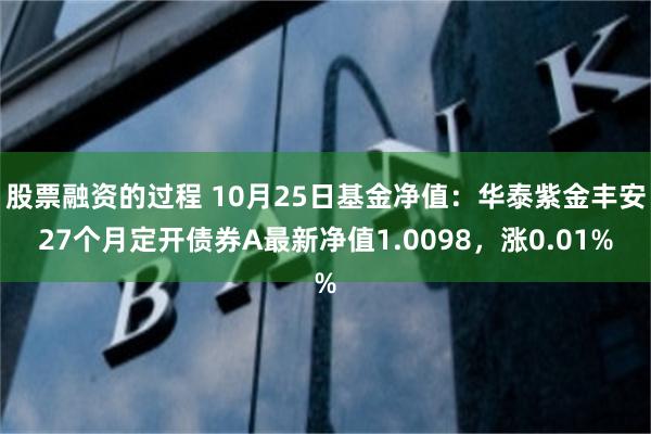 股票融资的过程 10月25日基金净值：华泰紫金丰安27个月定开债券A最新净值1.0098，涨0.01%