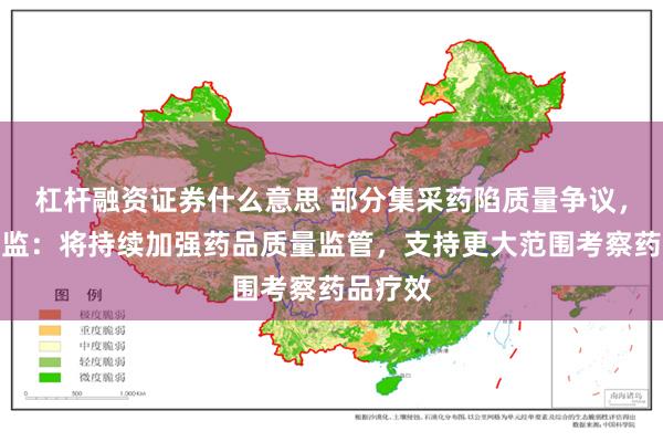 杠杆融资证券什么意思 部分集采药陷质量争议，医保药监：将持续加强药品质量监管，支持更大范围考察药品疗效